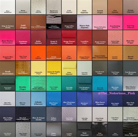 hermes color chart 2023|hermes special order 2023.